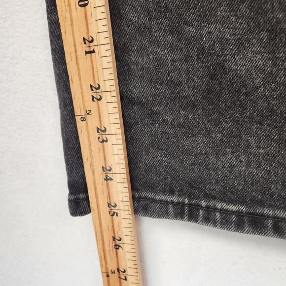 Zara Baggy Wide Jeans Women’s SZ 10 Black Wide Leg Crop Denim High Rise Cotton - Picture 8 of 14